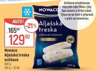 Aljašská treska filet - svíčková mražená Nowaco