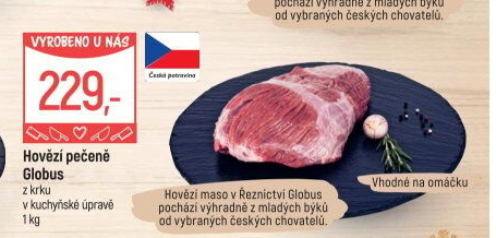 Hovězí pečeně z krku Globus