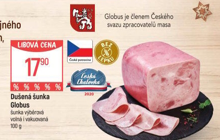 Šunka dušená výběrová Globus
