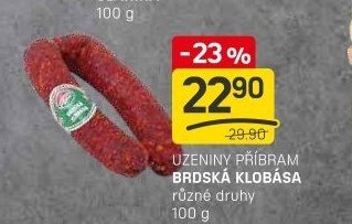 UZENINY PŘÍBRAM BRDSKÁ KLOBÁSA