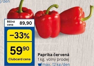 Paprika červená