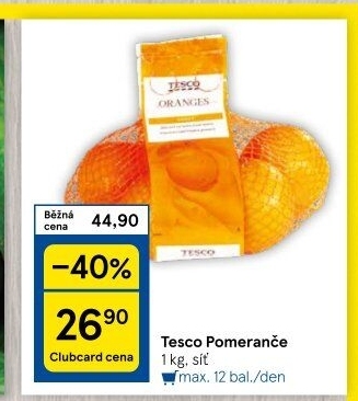 Pomeranče Tesco