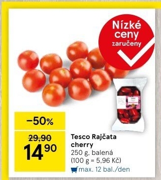 Rajčata cherry Tesco