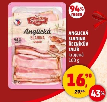 Anglická slanina Řezníkův talíř