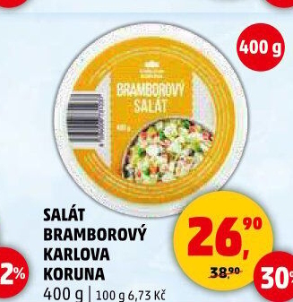 Bramborový salát Karlova Koruna