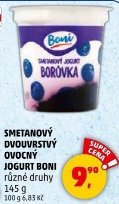 Jogurt smetanový ovocný Boni