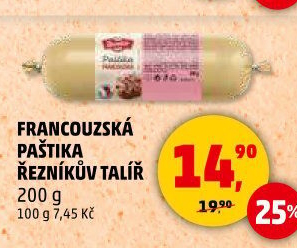 Paštika francouzská Řezníkův talíř