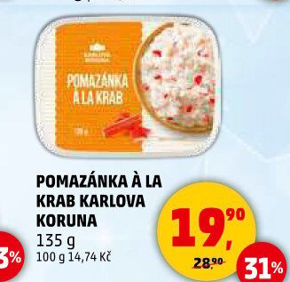 Pomazánka a la krab Karlova Koruna