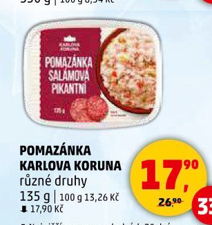 Pomazánky Karlova Koruna
