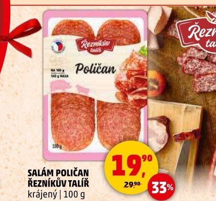 Salám Poličan Řezníkův talíř