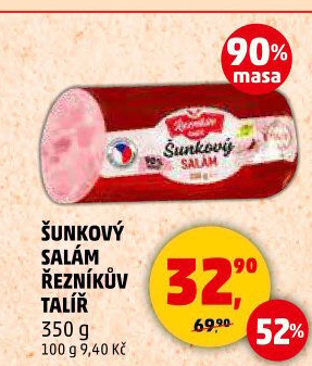 Salám šunkový Řezníkův talíř