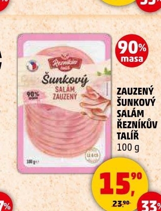 Salám šunkový zauzený Řezníkův talíř