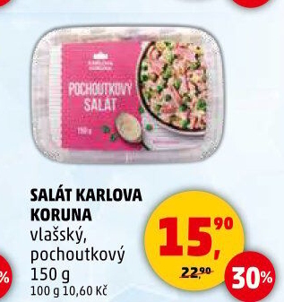 Salát vlašský Karlova Koruna