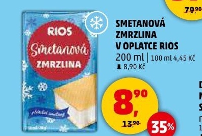 Smetanová zmrzlina Rios