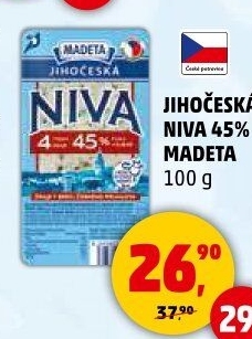 Sýr Niva Jihočeská 45% Madeta