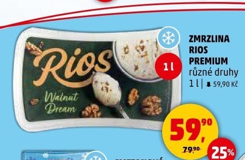 Zmrzlina ve vaničce Premium Rios