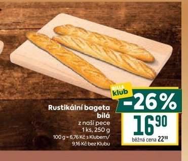 Rustikální bageta bílá