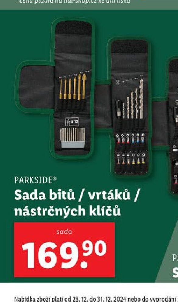 PARKSIDE Sada bitů / vrtáků / nástrčných klíčů