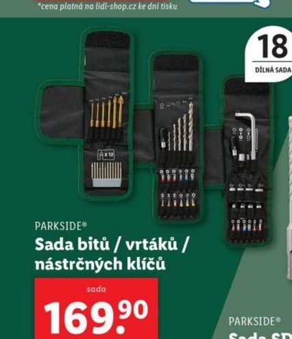 Sada bitů Parkside - Lidl akcniletaky.com