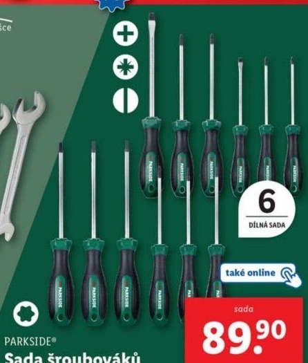 Sada šroubováků Parkside