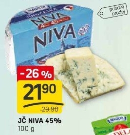Sýr Niva Jihočeská 45% Madeta
