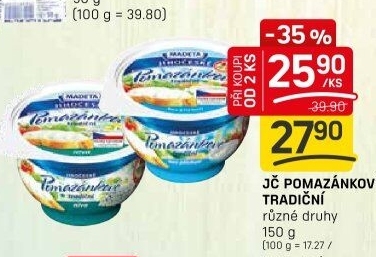 Tradiční pomazánkové Jihočeské Madeta