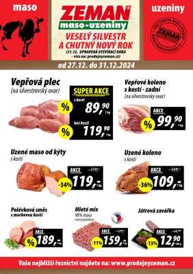 akční leták ZEMAN maso - uzeniny 27.12.2024-31.12.2024