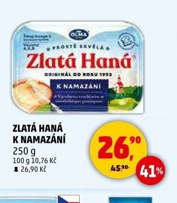 Zlatá Haná k namazání 250 g