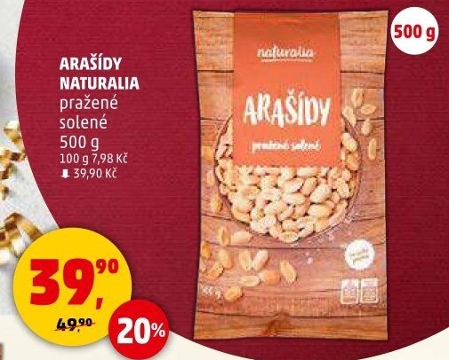 Arašídy pražené Naturalia