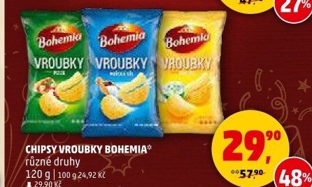 Chipsy Vroubky Bohemia Chips