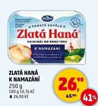 Margarín k namazání Zlatá Haná Olma