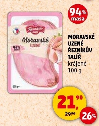 Moravské maso uzené Řezníkův talíř
