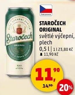 Pivo světlé výčepní Original Staročech