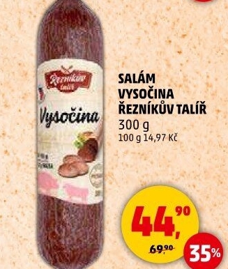 Salám Vysočina Řezníkův talíř