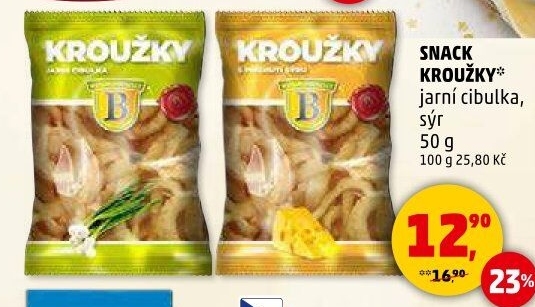 Snack kroužky Bramborárna Zykmund