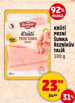 Šunka krůtí prsní Řezníkův talíř