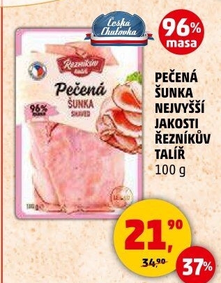 Šunka pečená nejvyšší jakosti Řezníkův talíř