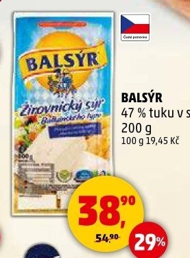 Sýr Balsýr Mlékárna Žirovnice