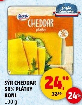 Sýr Cheddar 50% Boni