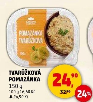 Tvarůžková pomazánka Karlova Koruna