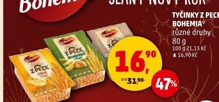 Tyčinky Z pece Bohemia Chips