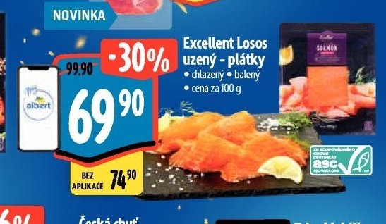 Excellent Losos uzený - plátky