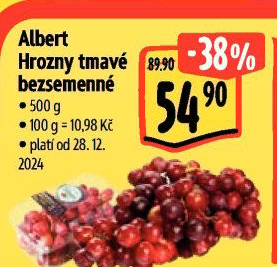 Hrozny tmavé bezsemenné Albert