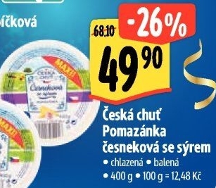 Pomazánka česnekovo-sýrová Česká chuť