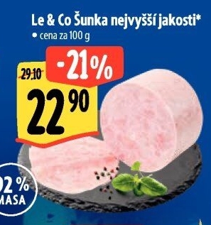 Šunka nejvyšší jakosti LE&amp