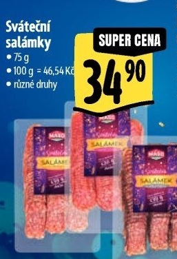 Sváteční salámky Maso Příbram