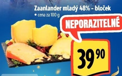 Sýr Zaanlander mladý 48 %