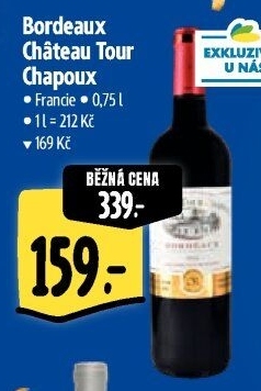 Vína Bordeaux Chateau Tour Chapoux