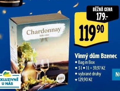 Vína Vinařství Vinný dům Bzenec - bag in box