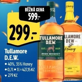 Whiskey irská Honey Tullamore Dew